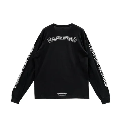 Chrome Hearts FU Scroll Logo Long Sleeve T-Shirt Tee