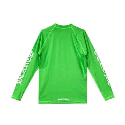Chrome Hearts Green Horseshoe Script Logo Biking Shirt