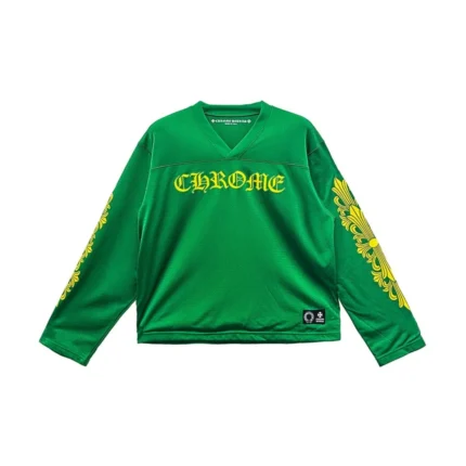 Chrome Hearts Green Mesh Jersey Long Sleeve Tee