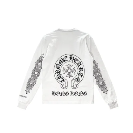 Chrome Hearts Hong Kong Exclusive Horseshoe Floral Sleeve Long Sleeve Shirt