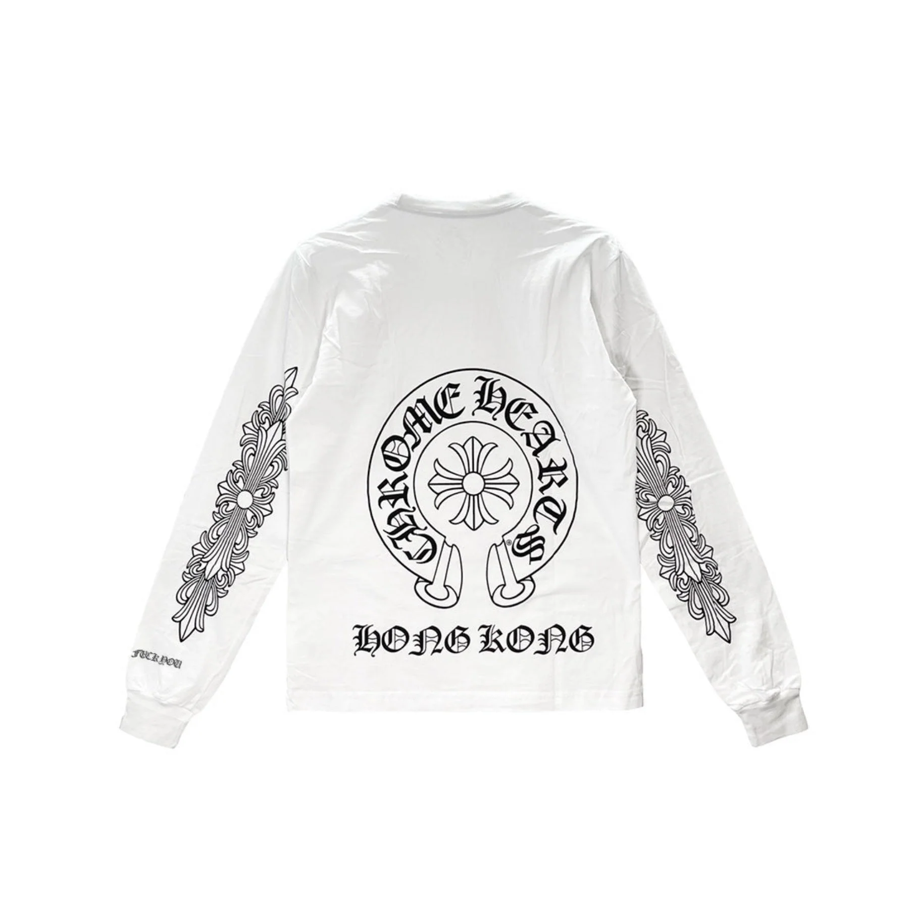 Chrome Hearts Hong Kong Exclusive Horseshoe Floral Sleeve Long Sleeve Shirt Chrome Hearts Hong Kong Exclusive Horseshoe Floral Sleeve Long Sleeve Shirt