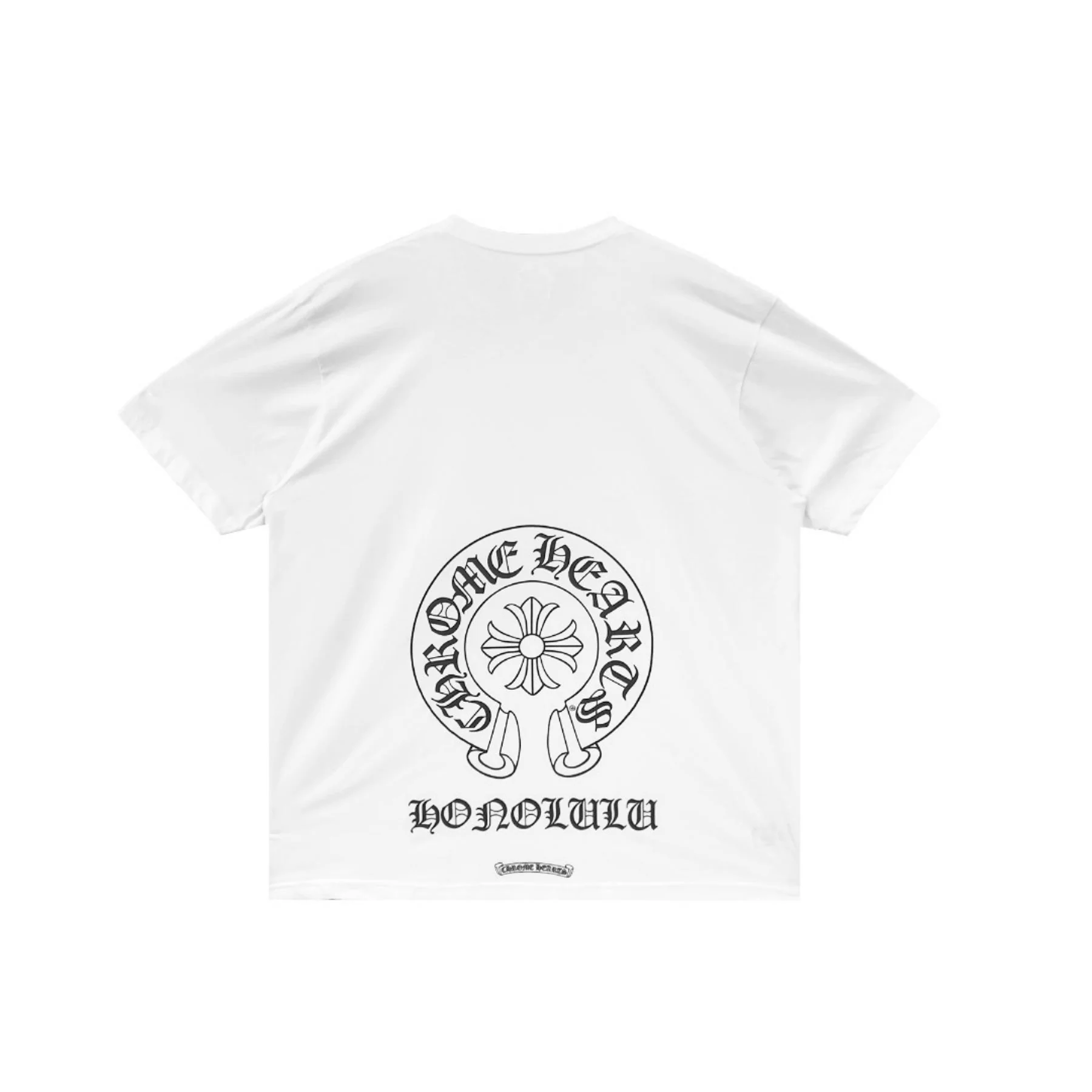 Chrome Hearts Honolulu Exclusive Horseshoe White Short Sleeve Tee Chrome Hearts Honolulu Exclusive Horseshoe White Short Sleeve Tee