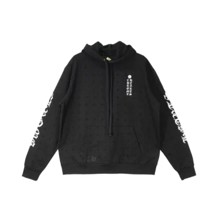 Chrome Hearts Horseshoe Logo Cross Pattern Hoodie