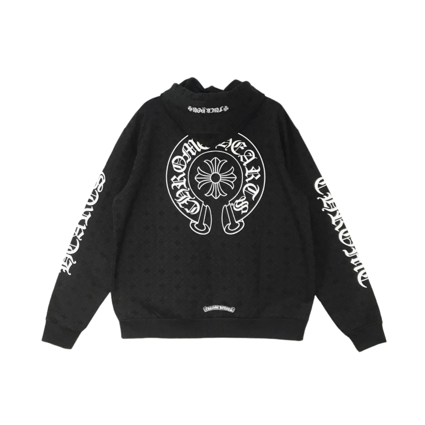 Chrome Hearts Horseshoe Logo Cross Pattern Hoodie Chrome Hearts Horseshoe Logo Cross Pattern Hoodie