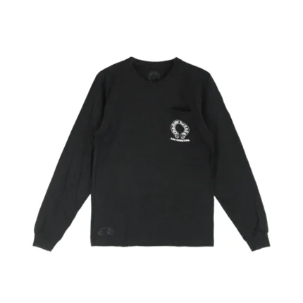 Chrome Hearts LA Los Angeles Exclusive T-bar Script Logo Long Sleeve T-shirt