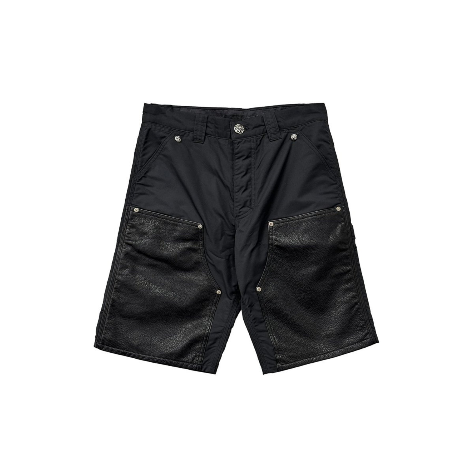 chrome-hearts-leather-double-knee-carpenter-shorts-600807.jpg Chrome Hearts Leather Double Knee Carpenter Shorts - Image 1