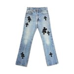 Chrome Hearts Levi's 517 Cross Patch Jeans
