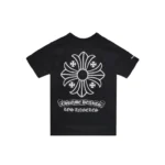 Chrome Hearts Los Angeles Exclusive Scroll Label Cross Short Sleeve T-shirt Tee