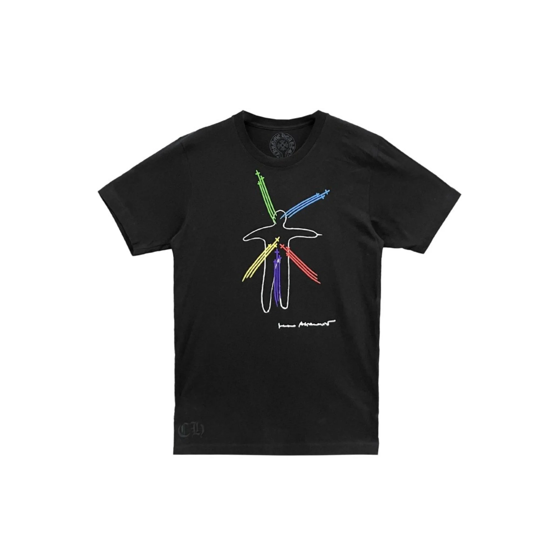Chrome Hearts Marina Abramovic Graphic Print Black Short Sleeve Tee Chrome Hearts Marina Abramovic Graphic Print Black Short Sleeve Tee