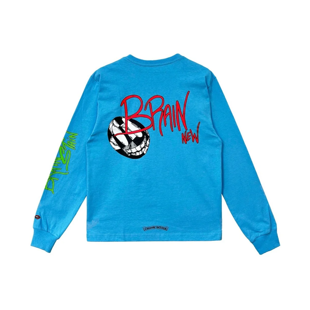 Chrome Hearts Matty Boy Blew Me Blue Long Sleeve Tee Chrome Hearts Matty Boy Blew Me Blue Long Sleeve Tee