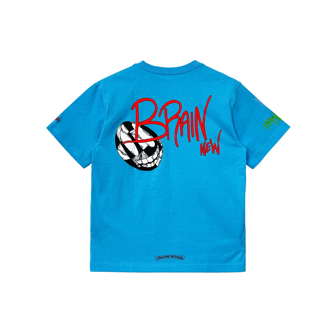 Chrome Hearts Matty Boy Blew Me Blue Short Sleeve Tee Chrome Hearts Matty Boy Blew Me Blue Short Sleeve Tee