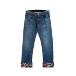 Chrome Hearts Matty Boy Chomper Leather Patch Jeans