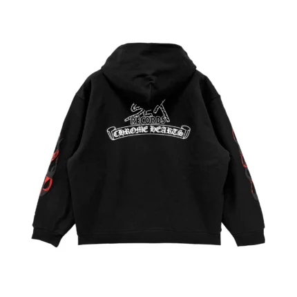 Chrome Hearts Matty Boy Sex Record Thermal Zip Up Hoodie