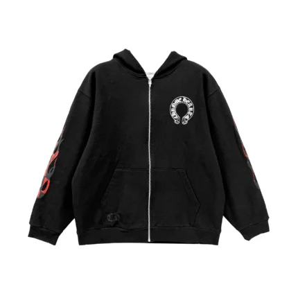 Chrome Hearts Matty Boy Sex Record Thermal Zip Up Hoodie