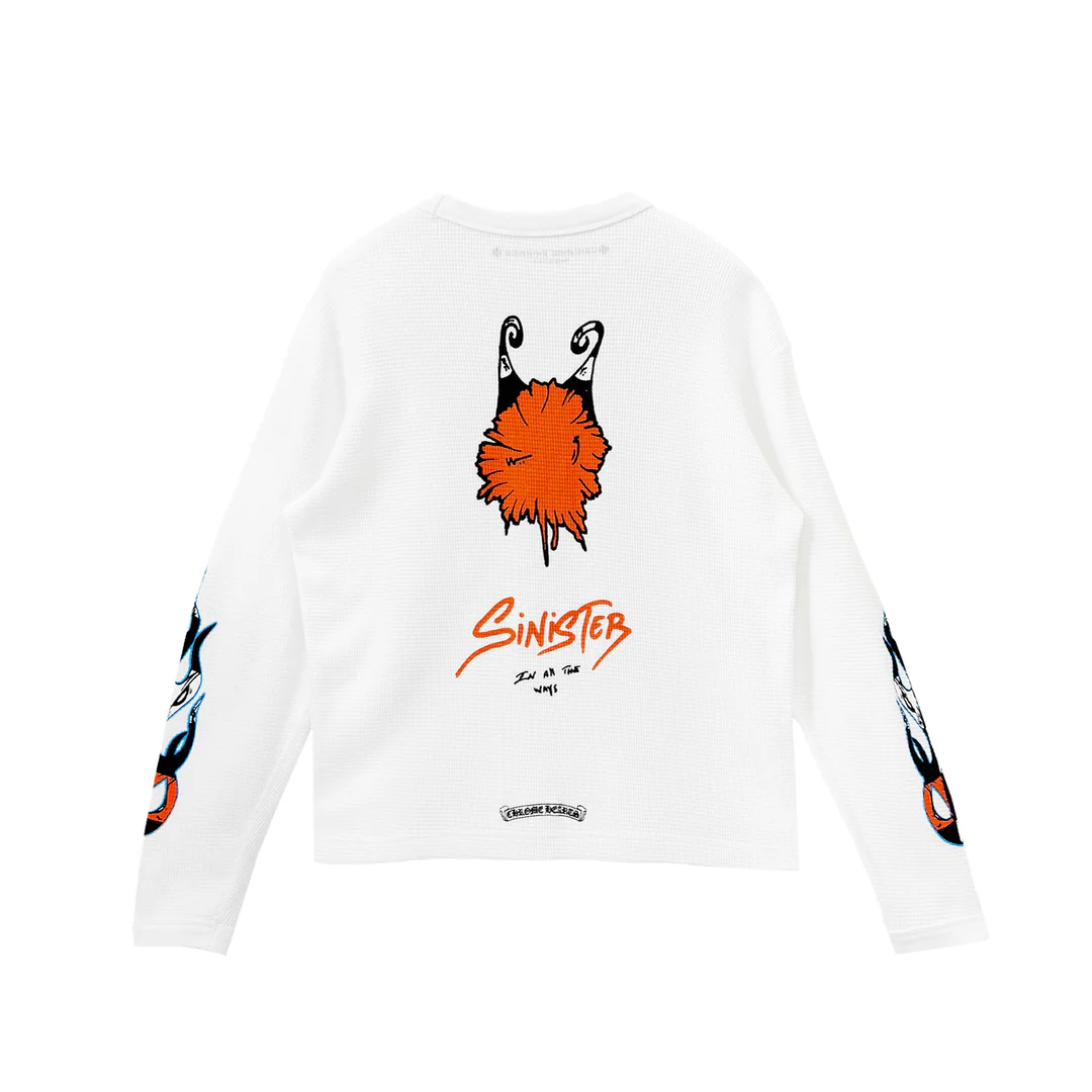 Chrome Hearts Matty Boy Sinister Waffle Thermal Long Sleeve T-shirt Tee Chrome Hearts Matty Boy Sinister Waffle Thermal Long Sleeve T-shirt Tee