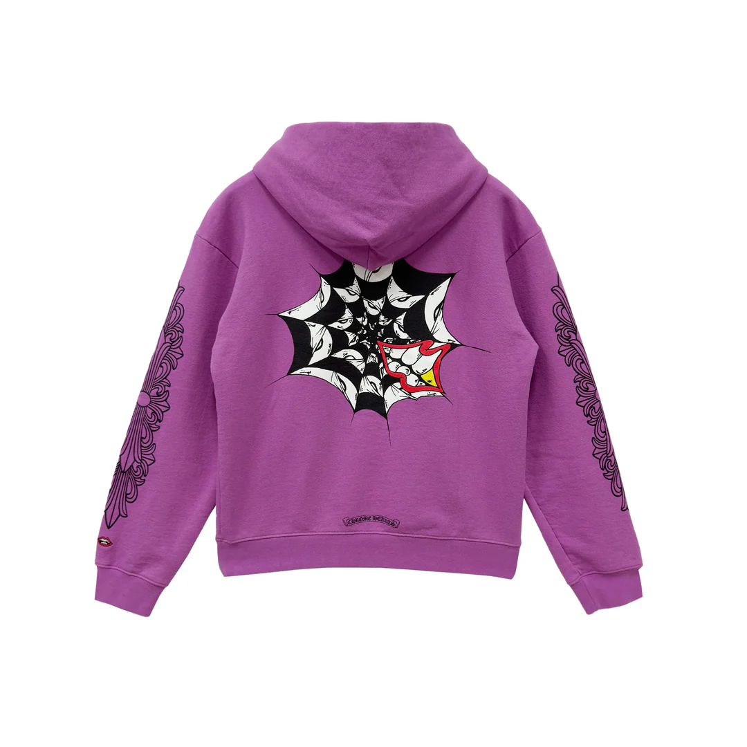 Chrome Hearts Matty Boy Spider Web Purple Hoodie Chrome Hearts Matty Boy Spider Web Purple Hoodie