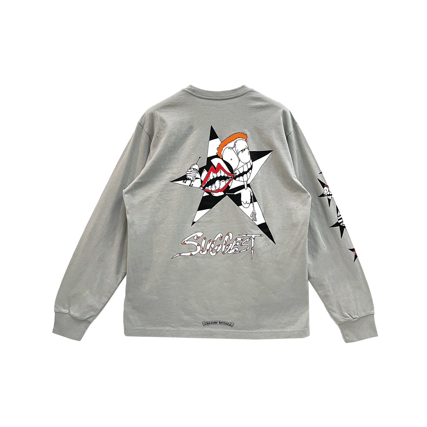 chrome-hearts-matty-boy-suggest-grey-sweatshirt-2219528.jpg Chrome Hearts Matty Boy Suggest Grey Sweatshirt - Image 1