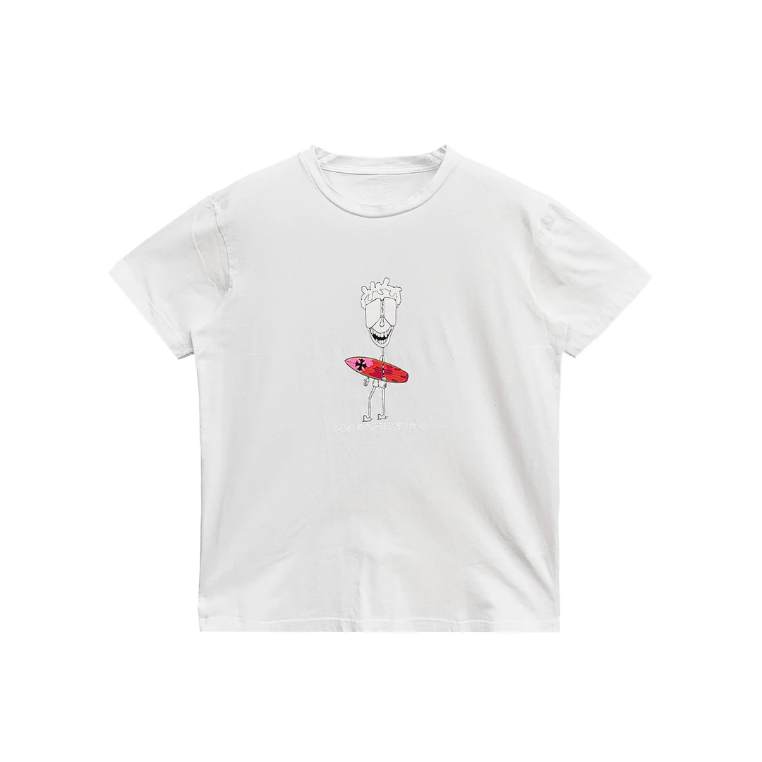 Chrome Hearts Matty Boy White Surfer Doodle Short Sleeve Tee Chrome Hearts Matty Boy White Surfer Doodle Short Sleeve Tee
