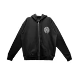Chrome Hearts Miami Exclusive Horseshoe Logo Zip Up Hoodie