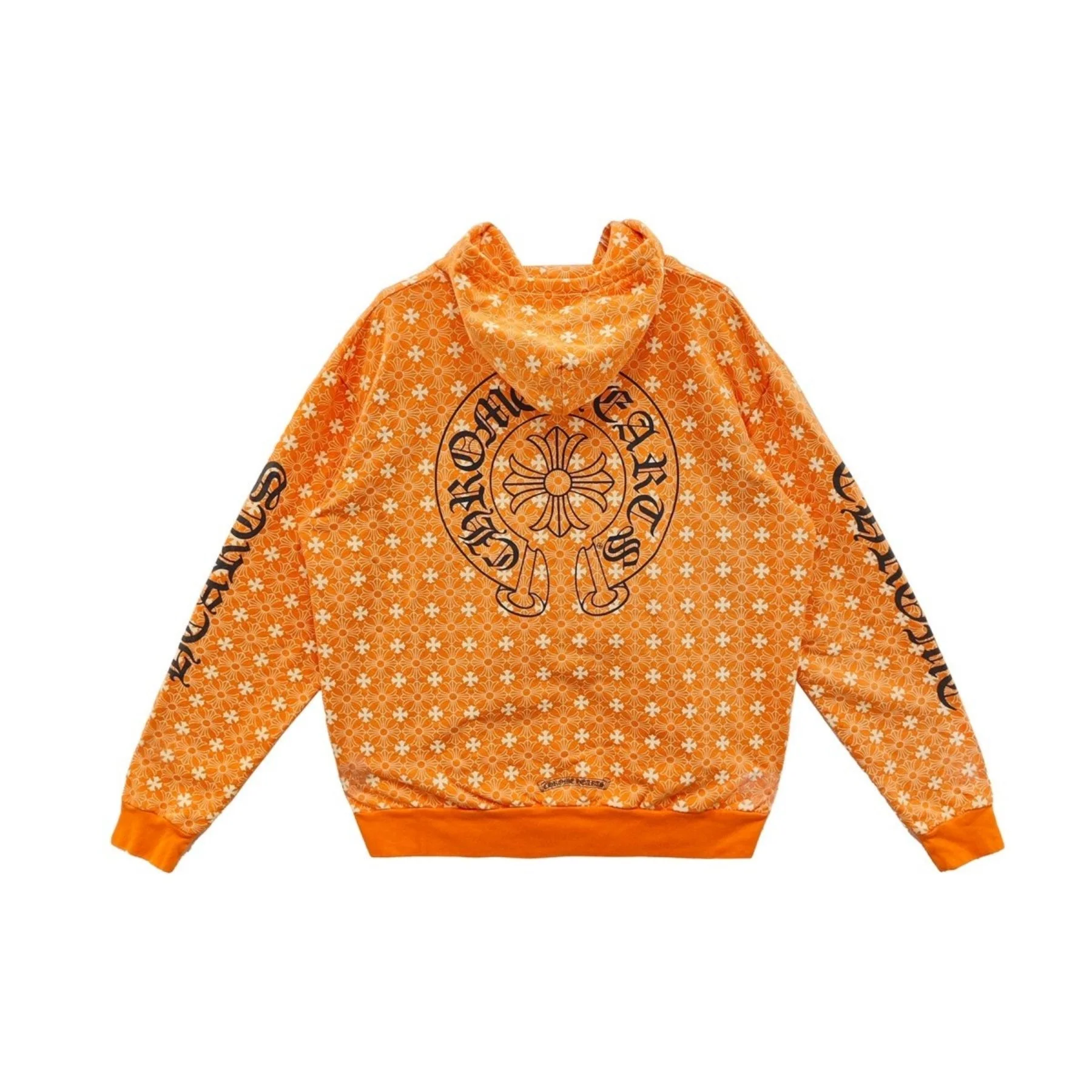 Chrome Hearts Miami Exclusive Horseshoe Zip Up Hoodie Motif Orange Chrome Hearts Miami Exclusive Horseshoe Zip Up Hoodie Motif Orange