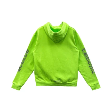 Chrome Hearts Miami Exclusive Script Logo Neon Green Hoodie