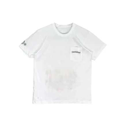Chrome Hearts Multi-Color Cemetery Cross Short Sleeve T-shirt