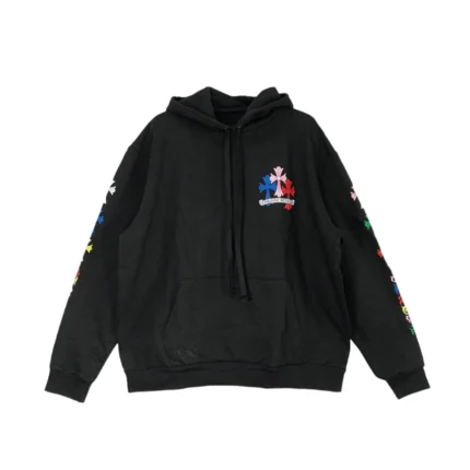 Chrome Hearts Multi-Color Cemetery Cross Logo Hoodie