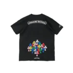 Chrome Hearts Multi Color Cross Scroll Logo Short Sleeve T-shirt
