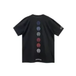 Chrome Hearts Multi Color Gradient Horseshoe Logo Short Sleeve T-shirt