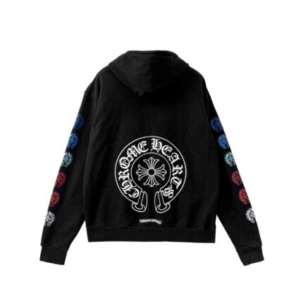 Chrome Hearts Multi Color Horseshoe Logo Zip Up Hoodie