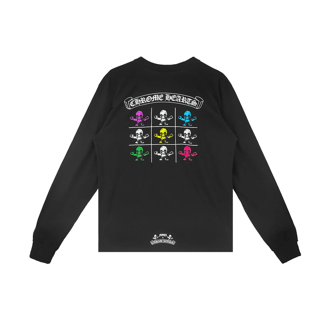 Chrome Hearts Multi Foti Black Long Sleeve T-Shirt Tee Chrome Hearts Multi Foti Black Long Sleeve T-Shirt Tee