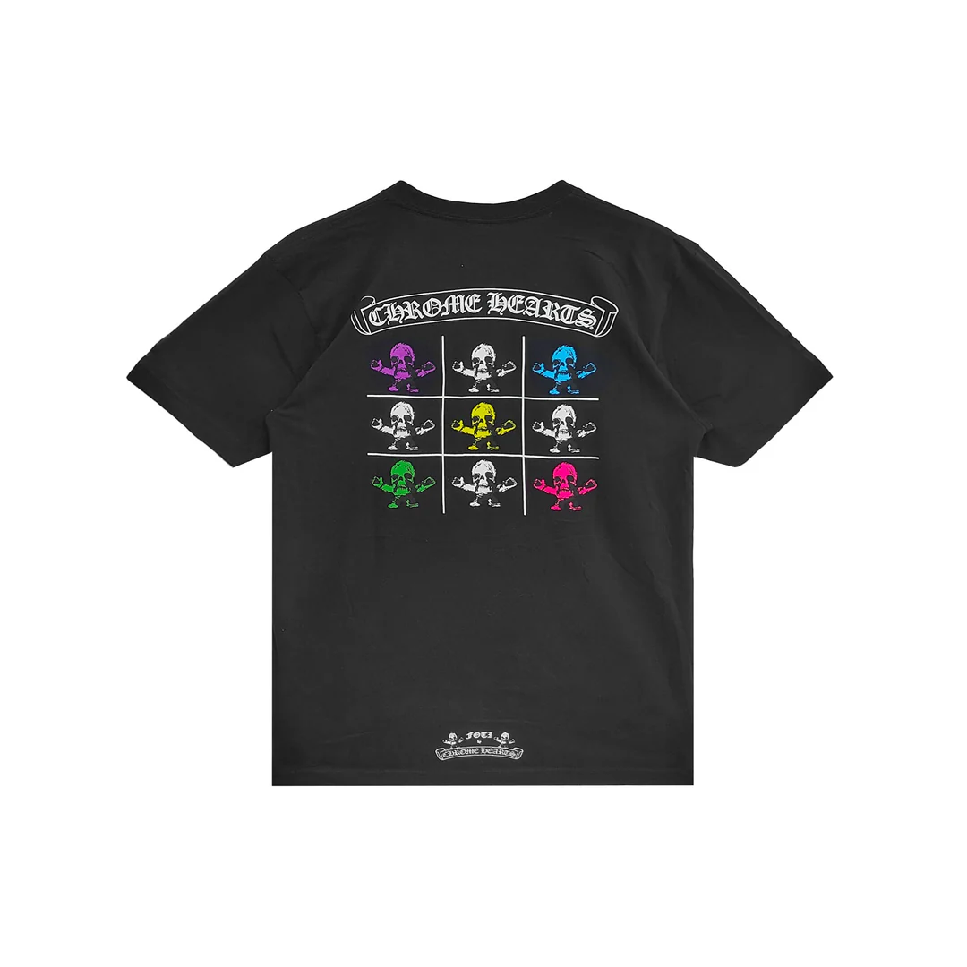 Chrome Hearts Multi Foti Black Short Sleeve T-Shirt Tee Chrome Hearts Multi Foti Black Short Sleeve T-Shirt Tee