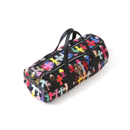 Chrome Hearts Multicolor Cross Patch Keepall Oversized Duffle Bag