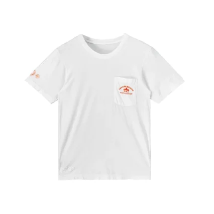 Chrome Hearts Orange Triple Cross Short Sleeve T-Shirt Tee