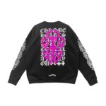 Chrome Hearts Pink Dagger Script Logo Sweatshirt II