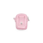 Chrome Hearts Pink Leather Cross Patch Airpod Micro Take Wallet