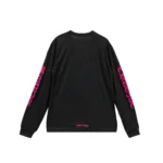 Chrome Hearts Pink Neck Logo Long Sleeve T-Shirt Tee