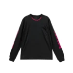Chrome Hearts Pink Neck Logo Long Sleeve T-Shirt Tee
