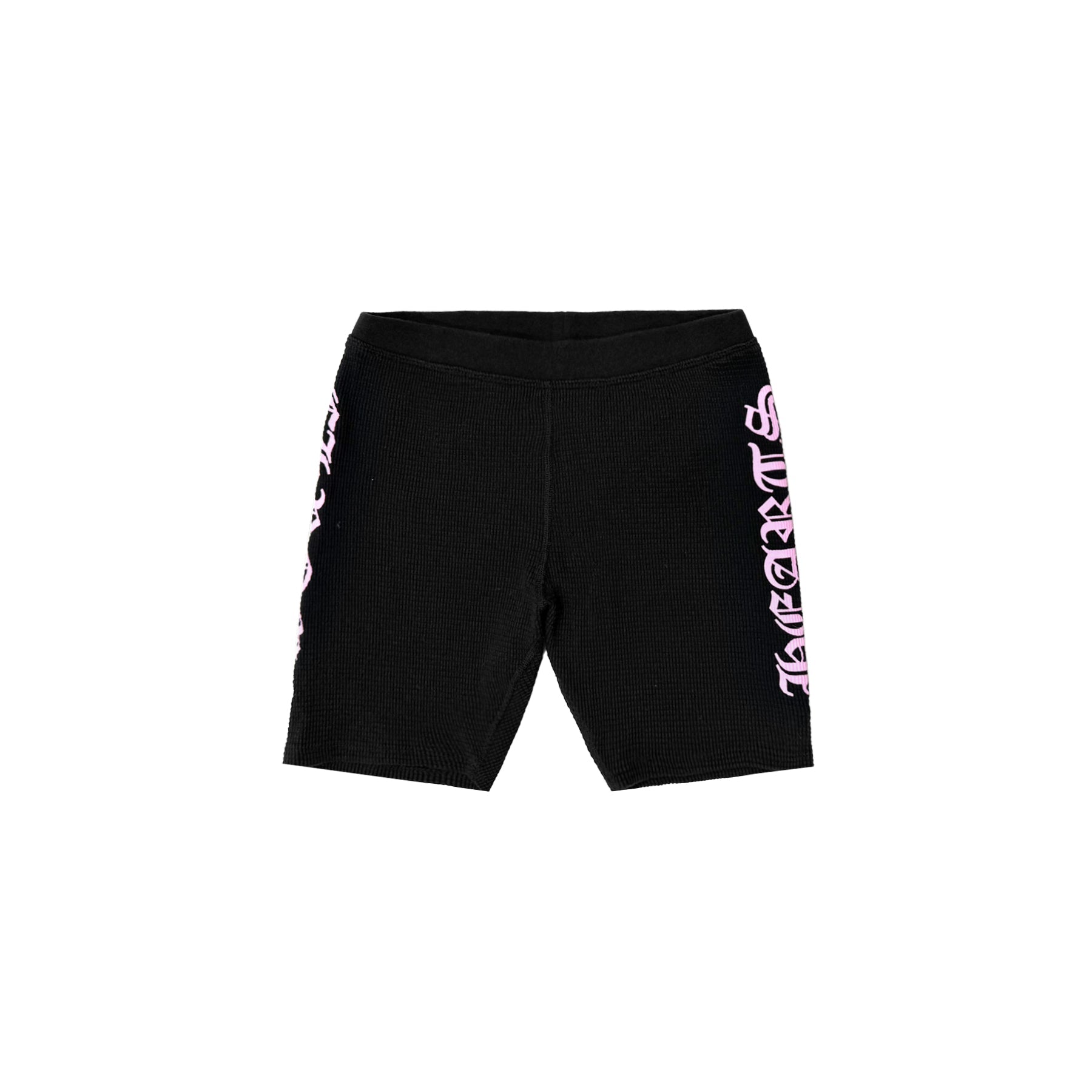 chrome-hearts-pink-script-logo-waffle-thermal-bike-shorts-3005856.jpg Chrome Hearts Pink Script Logo Waffle Thermal Bike Shorts - Image 1