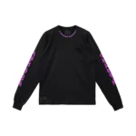 Chrome Hearts Purple Letter Collar Long Sleeve T-Shirt Tee