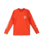 Chrome Hearts Red Horseshoe Script Logo Biking Shirt