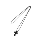 Chrome Hearts Resin Cross Pendant Ball Chain Necklace