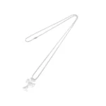Chrome Hearts Resin Cross Pendant Ball Chain Necklace