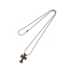Chrome Hearts Resin Cross Pendant Ball Chain Necklace