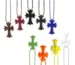 Chrome Hearts Resin Cross Pendant Ball Chain Necklace