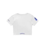 Chrome Hearts Rolling Stones Blue Neck Logo Baby Short Sleeve Tee Shirt