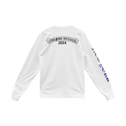 Chrome Hearts Rolling Stones Blue Tongue Long Sleeve Shirt
