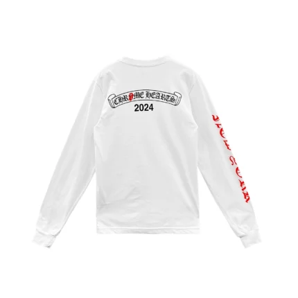 Chrome Hearts Rolling Stones Red Tongue Long Sleeve Shirt