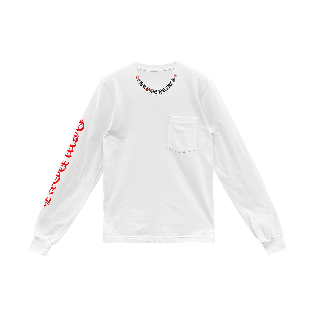 Chrome Hearts Rolling Stones Red Tongue Long Sleeve Shirt Chrome Hearts Rolling Stones Red Tongue Long Sleeve Shirt