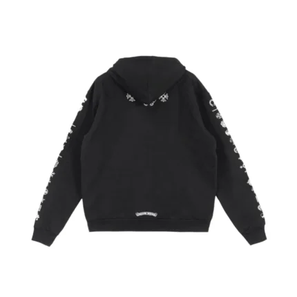 Chrome Hearts Script Logo Zip Up Hoodie